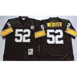 Cheap Mike Webster Steelers Jersey #52 Black Throwback From China