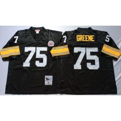 Cheap Joe Greene Steelers Jersey #75 Black Throwback From China
