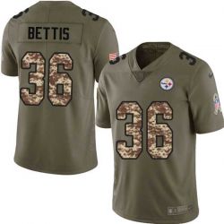 Cheap Jerome Bettis Steelers Jersey From China Olive Salute To Service #36