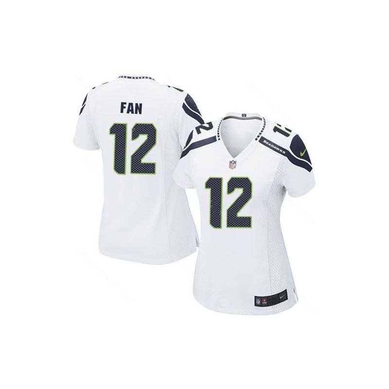 Cheap 12th Fan Seahawks Jersey #12 White From China Limited