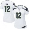 Cheap 12th Fan Seahawks Jersey #12 White From China Limited