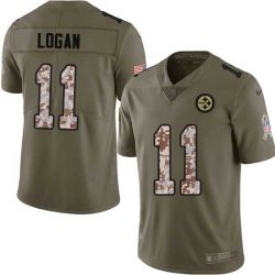 Cheap Stefan Logan Steelers Jersey From China 2017 Olive Salute To Service Limited in Men Women Youth Size #11