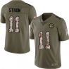 Cheap Rick Strom Steelers Jersey From China 2017 Olive Salute To Service Limited in Men Women Youth Size #11