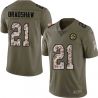 Cheap Jim Bradshaw Steelers Jersey From China 2017 Olive Salute To Service Limited in Men Women Youth Size #21