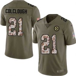 Cheap Ricardo Colclough Steelers Jersey From China 2017 Olive Salute To Service Limited in Men Women Youth Size #21