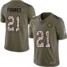 Cheap Deon Figures Steelers Jersey From China 2017 Olive Salute To Service Limited in Men Women Youth Size #21