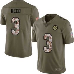 Cheap Jeff Reed Steelers Jersey From China 2017 Olive Salute To Service Limited in Men Women Youth Size #3