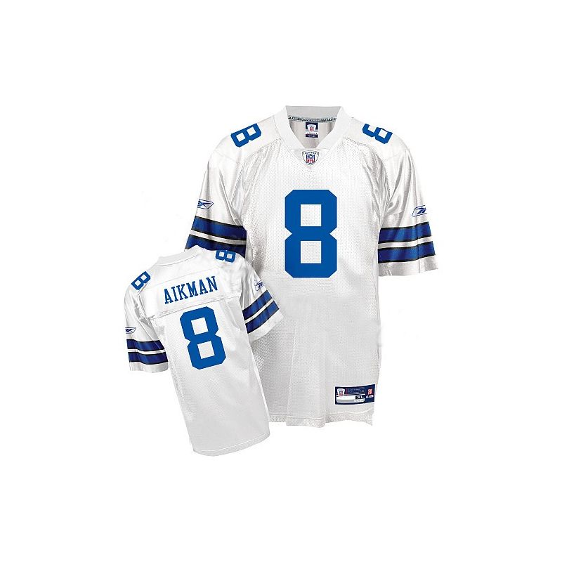 Cheap Troy Aikman cowboys Jersey #8 White From China