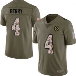 Cheap Jordan Berry Steelers Jersey From China 2017 Olive Salute To Service Limited in Men Women Youth Size #4