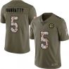 Cheap Terry Hanratty Steelers Jersey From China 2017 Olive Salute To Service Limited in Men Women Youth Size #5