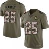 Cheap Dick Hendley Steelers Jersey From China 2017 Olive Salute To Service Limited in Men Women Youth Size #25