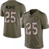 Cheap Fred McAfee Steelers Jersey From China 2017 Olive Salute To Service Limited in Men Women Youth Size #25