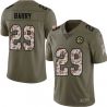 Cheap Fred Barry Steelers Jersey From China 2017 Olive Salute To Service Limited in Men Women Youth Size #29