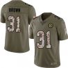 Cheap Curtis Brown Steelers Jersey From China 2017 Olive Salute To Service Limited in Men Women Youth Size #31
