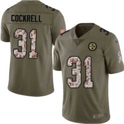 Cheap Ross Cockrell Steelers Jersey From China 2017 Olive Salute To Service Limited in Men Women Youth Size #31