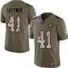 Cheap Johnny Lattner Steelers Jersey From China 2017 Olive Salute To Service Limited in Men Women Youth Size #41