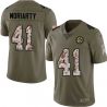 Cheap Tom Moriarty Steelers Jersey From China 2017 Olive Salute To Service Limited in Men Women Youth Size #41