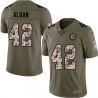 Cheap Dick Alban Steelers Jersey From China 2017 Olive Salute To Service Limited in Men Women Youth Size #42