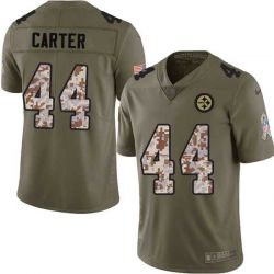 Cheap Rodney Carter Steelers Jersey From China 2017 Olive Salute To Service Limited in Men Women Youth Size #44