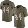 Cheap DJ Johnson Steelers Jersey From China 2017 Olive Salute To Service Limited in Men Women Youth Size #44