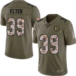 Cheap Leo Elter Steelers Jersey From China 2017 Olive Salute To Service Limited in Men Women Youth Size #39