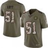 Cheap John Lott Steelers Jersey From China 2017 Olive Salute To Service Limited in Men Women Youth Size #51