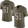 Cheap Paul Oswald Steelers Jersey From China 2017 Olive Salute To Service Limited in Men Women Youth Size #51