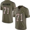 Cheap Clifton Geathers Steelers Jersey From China 2017 Olive Salute To Service Limited in Men Women Youth Size #71