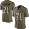 Cheap Ted Petersen Steelers Jersey From China 2017 Olive Salute To Service Limited in Men Women Youth Size #71