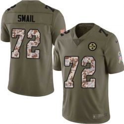 Cheap Alex Smail Steelers Jersey From China 2017 Olive Salute To Service Limited in Men Women Youth Size #72