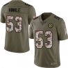 Cheap Bryan Hinkle Steelers Jersey From China 2017 Olive Salute To Service Limited in Men Women Youth Size #53