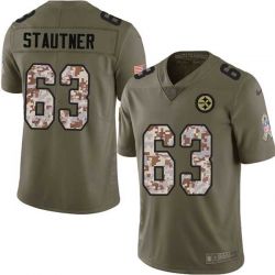 Cheap Ernie Stautner Steelers Jersey From China 2017 Olive Salute To Service Limited in Men Women Youth Size #63