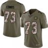 Cheap Chris Combs Steelers Jersey From China 2017 Olive Salute To Service Limited in Men Women Youth Size #73