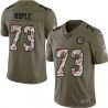 Cheap Ernie Ruple Steelers Jersey From China 2017 Olive Salute To Service Limited in Men Women Youth Size #73