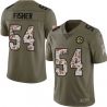 Cheap Doug Fisher Steelers Jersey From China 2017 Olive Salute To Service Limited in Men Women Youth Size #54