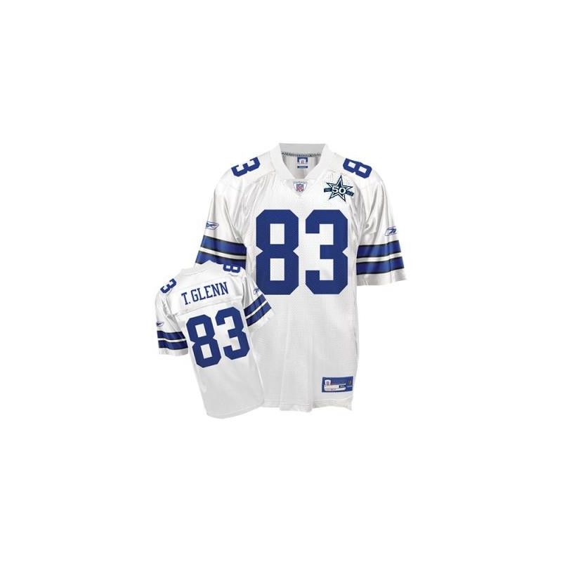 Cheap Terry Glenn Cowboys Jersey #83 White 50th From China