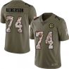 Cheap John Kenerson Steelers Jersey From China 2017 Olive Salute To Service Limited in Men Women Youth Size #74