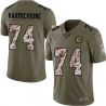 Cheap Frank Varrichione Steelers Jersey From China 2017 Olive Salute To Service Limited in Men Women Youth Size #74