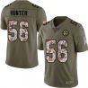 Cheap Art Hunter Steelers Jersey From China 2017 Olive Salute To Service Limited in Men Women Youth Size #56