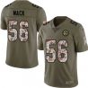 Cheap Rico Mack Steelers Jersey From China 2017 Olive Salute To Service Limited in Men Women Youth Size #56