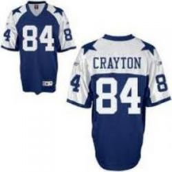 Cheap Patrick Crayton Cowboys Jersey #84 Blue Thanksgiving From China