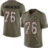 Cheap Ken Longenecker Steelers Jersey From China 2017 Olive Salute To Service Limited in Men Women Youth Size #76