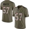 Cheap Ed Beatty Steelers Jersey From China 2017 Olive Salute To Service Limited in Men Women Youth Size #57
