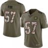 Cheap Keyaron Fox Steelers Jersey From China 2017 Olive Salute To Service Limited in Men Women Youth Size #57