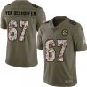Cheap Kimo von Oelhoffen Steelers Jersey From China 2017 Olive Salute To Service Limited in Men Women Youth Size #67