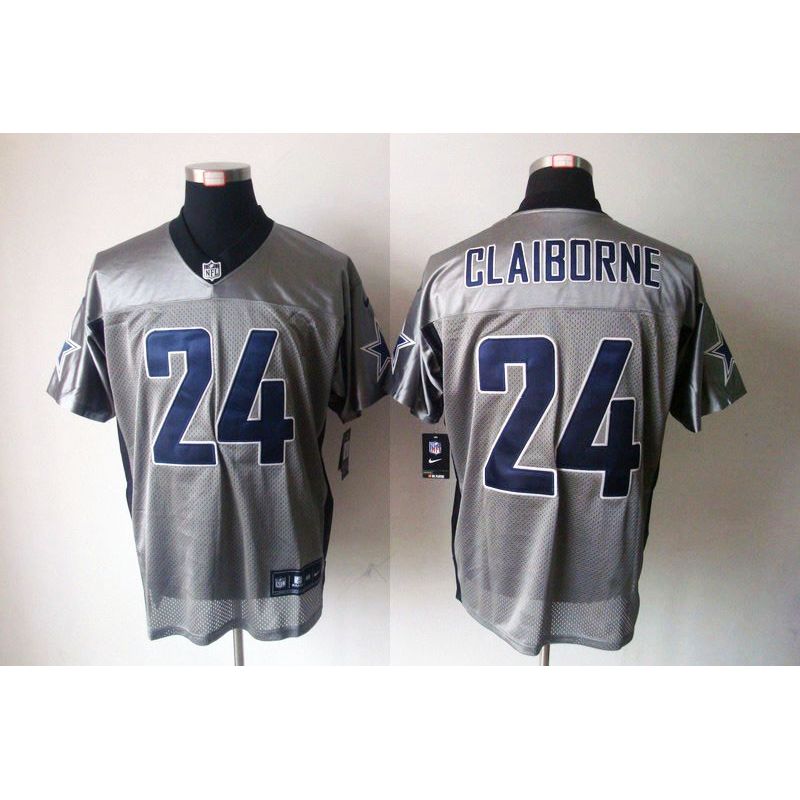 Cheap Morris Claiborne Cowboys Jersey #24 Grey Shadow From China