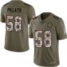 Cheap Roger Pillath Steelers Jersey From China 2017 Olive Salute To Service Limited in Men Women Youth Size #58