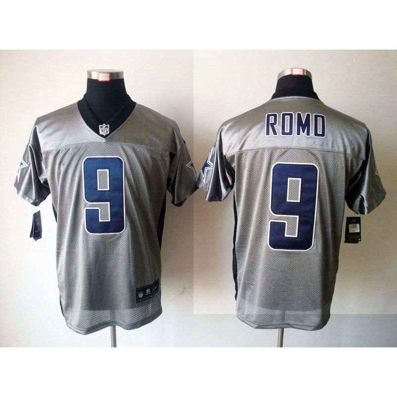 Cheap Tony Romo Cowboys Jersey #9 Grey Shadow From China