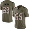 Cheap Gabe Rivera Steelers Jersey From China 2017 Olive Salute To Service Limited in Men Women Youth Size #69