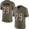 Cheap Bryant Browning Steelers Jersey From China 2017 Olive Salute To Service Limited in Men Women Youth Size #79